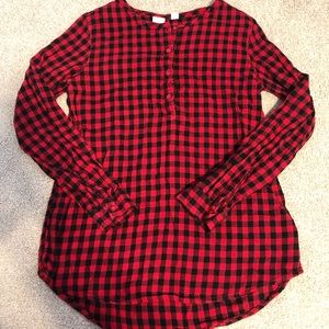 Gap girls red and black tunic